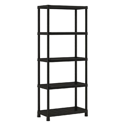 KIS Étagère de rangement Plus 80/5 - Noir