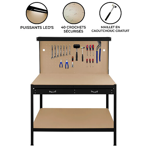 Etabli Monstershop 120 cm - Noir