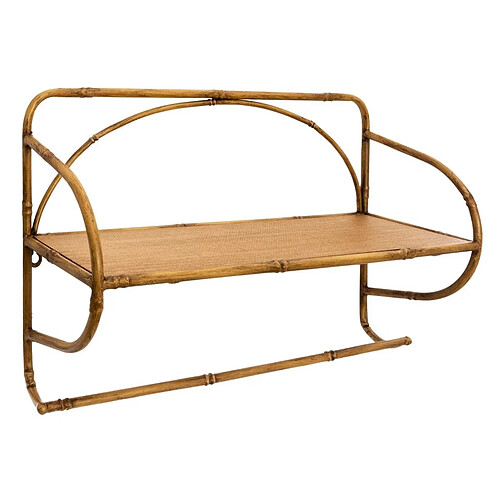 Pegane Étagère murale en métal - Marron