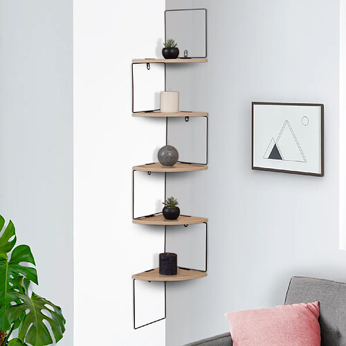 Idmarket MARKET Etagère ISA bois métal