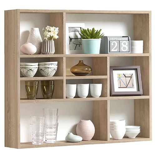 Mes FMD Étagère Murale avec 9 Compartiments