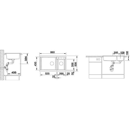 BLANCO METRA 9 Double Cuves