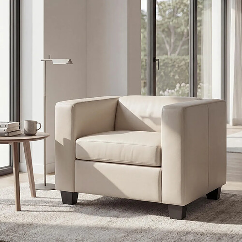 Mendler Fauteuil club Lille - Blanc