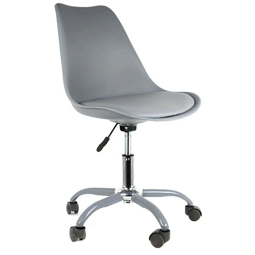 The home deco factory Fauteuil de bureau Kiruna - Gris