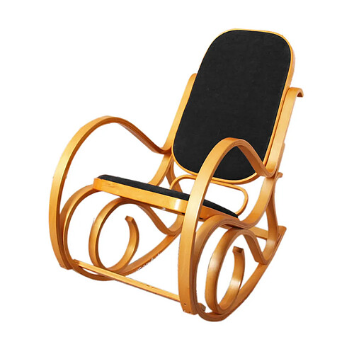 Mendler Fauteuil rocking chair - Noir