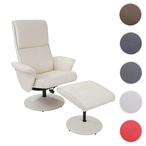 Mendler Fauteuil relax Helsinki - Crème