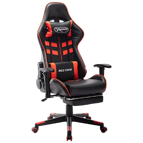 VidaXL Chaise de Jeu - Noir/Rouge