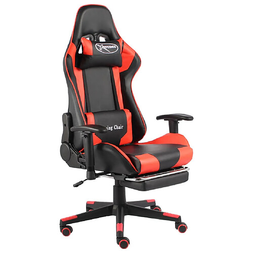 vidaXL Chaise de jeu - Rouge/Noir