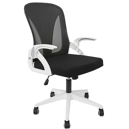 The Home Deco Factory Fauteuil de bureau - Blanc et noir