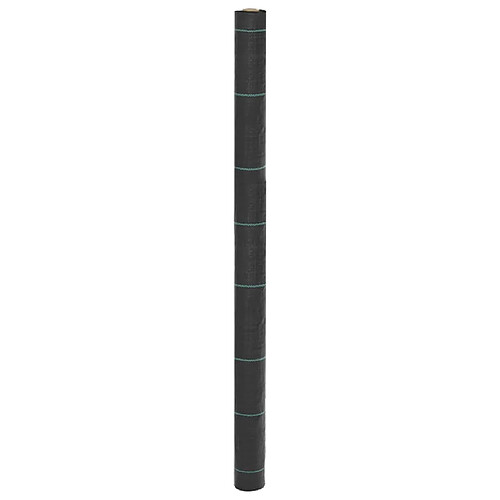 VidaXL Membrane anti-mauvaises herbes - 1,5 x 50 m - Noir