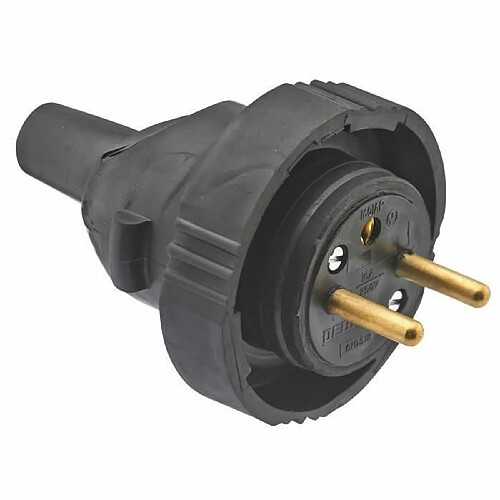 Debflex Fiche mâle 2P+T 16 A - Noir