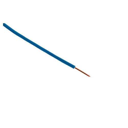 Zenitech câble H07V-U rigide 1,5 mm² - Bleu