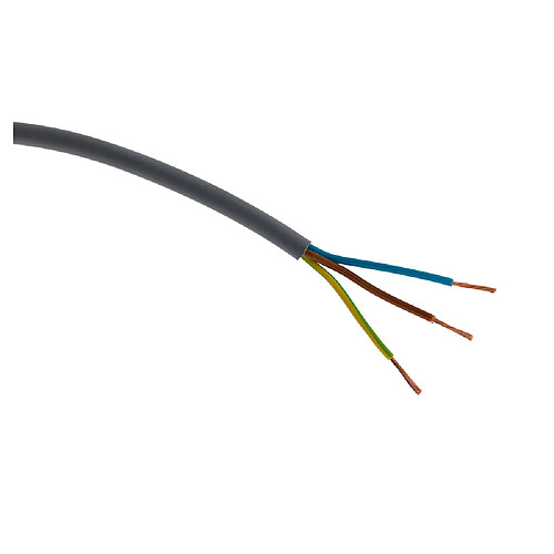 Zenitech H05VV-F 3G1,5mm² - Gris - 10m