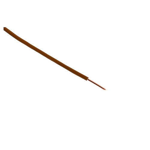 Zenitech câble électrique H07V-U rigide - 25 m marron