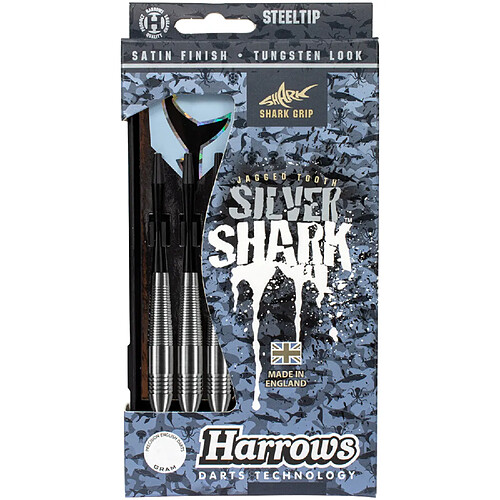 Harrows fléchettes Silver Shark steeltip - 23 g