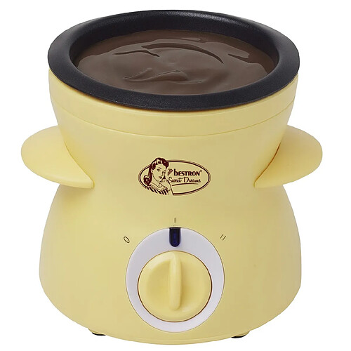 BESTRON Fondue à chocolat DCM043 - Jaune