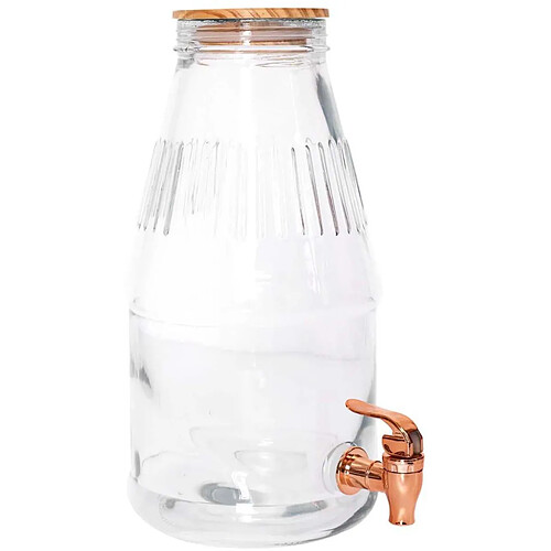 The home deco factory Fontaine à boisson en verre - 3,8 L