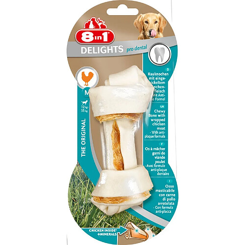 8IN1 Os Dental Delights - Viande de Poulet - Taille M