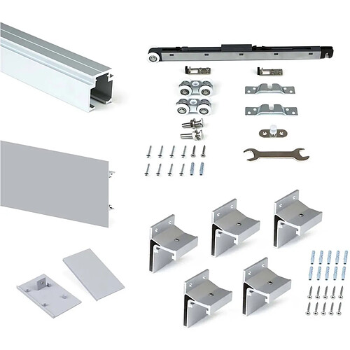 Emuca kit porte coulissante suspendue