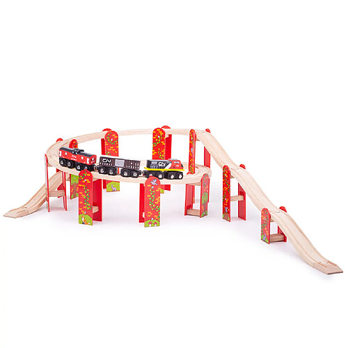 Bigjigs rail Extension de circuit haut niveau en bois