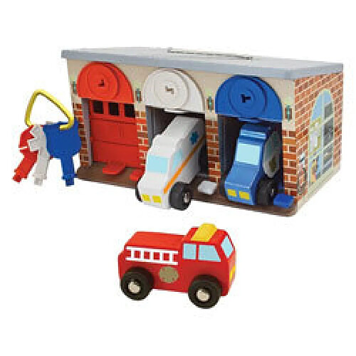Melissa & doug garage verrouillable - Rouge