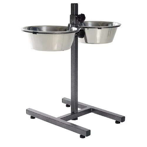 Trixie Support réglable - Jeu de bols - 5,6 L