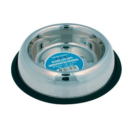 Zolux Gamelle antidérapante en inox - 0,45 L