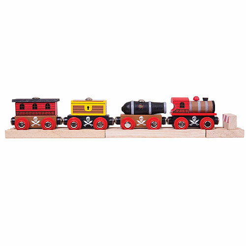 Bigjigs rail train pirate en bois