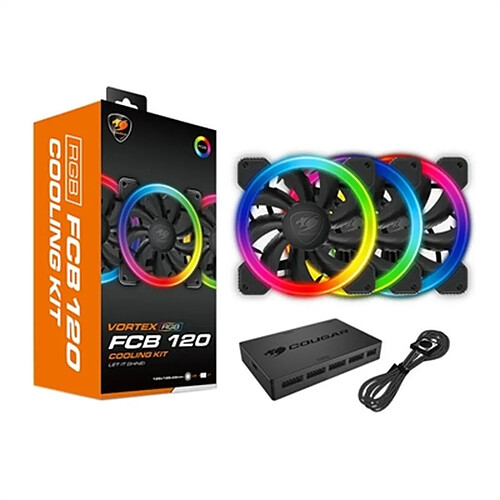 Cougar Vortex RGB FCB 120 - Noir