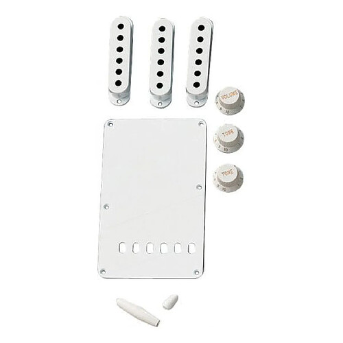 Fender Kit d'accessoires pour guitare Stratocaster - Blanc vintage