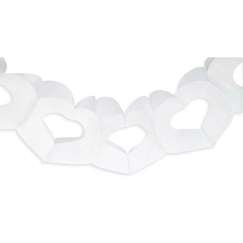 ScrapCooking Guirlande Cœurs Blancs