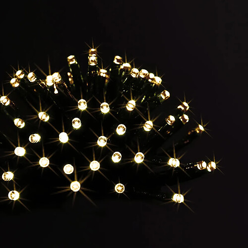 Feeric Lights And Christmas Guirlande extérieure de Noël à piles LED - L. 700 cm - Blanc chaud