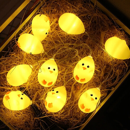 Wewoo guirlande lumineuse poulet - Jaune