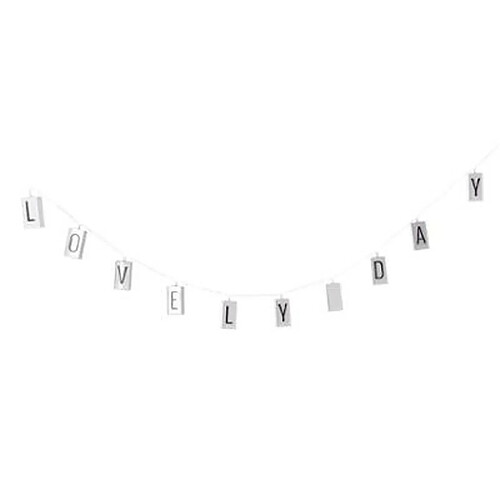 Guirlande lumineuse 10 LED lettres - Noir