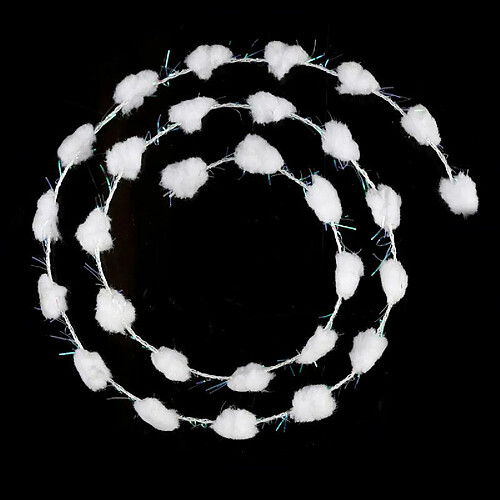Guirlande Mini Boules Polaire - Blanc