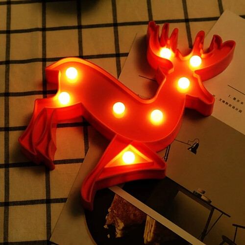 Wewoo Lampe Décorative Cerf 2xAA