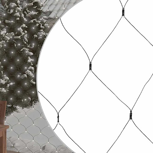 vidaXL Filet Lumineux Noël 204 LED - Blanc froid
