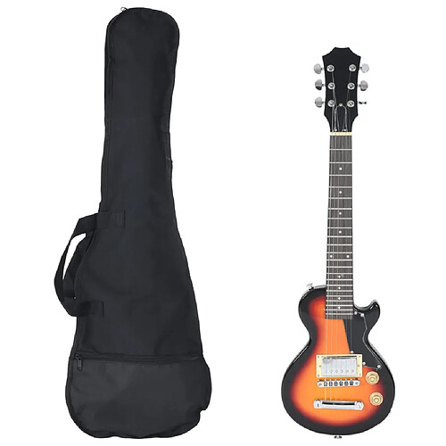 Guitare électrique pour enfants vidaXL - Noir/Marron