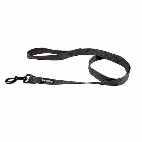 Paris prix Laisse pour chien en bambou à double poignée - 120 cm - Noir