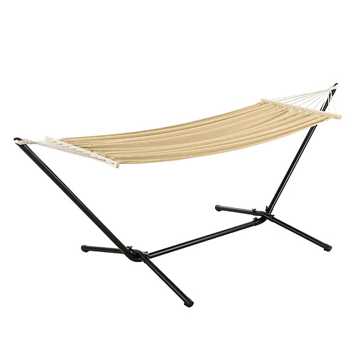 En.casa Hamac avec support - Noir beige