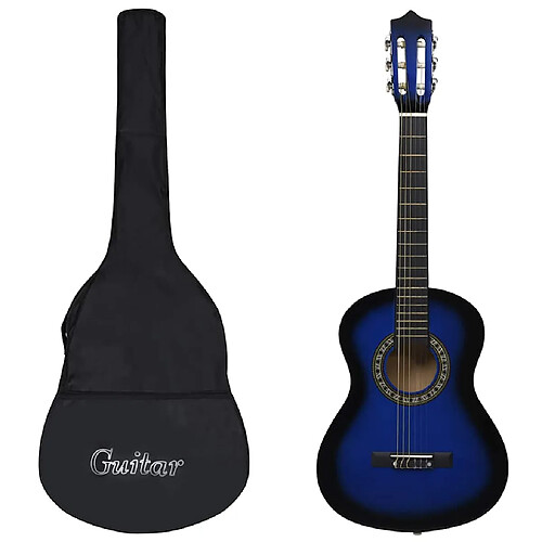 vidaXL Guitare Classique Enfant Bleu 1/2