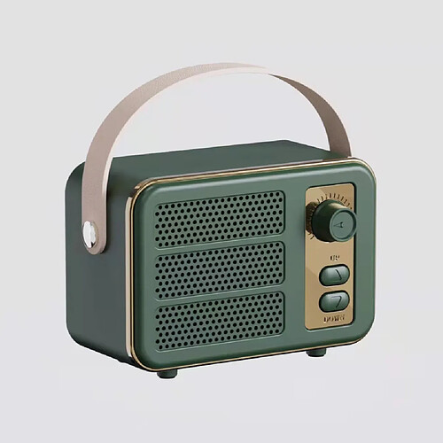 Haut-parleur Bluetooth vintage - Vert