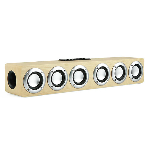 Barre de son Bluetooth en bois - Bois clair
