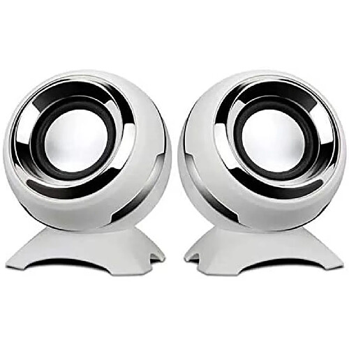 Haut-parleurs de bureau USB - Argent
