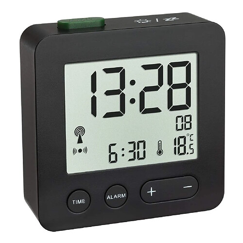 Tfa dostmann Horloge analogique carrée - Noir