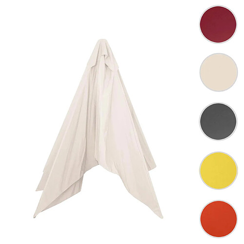 Mendler Toile de rechange pour parasol Florida - Crème