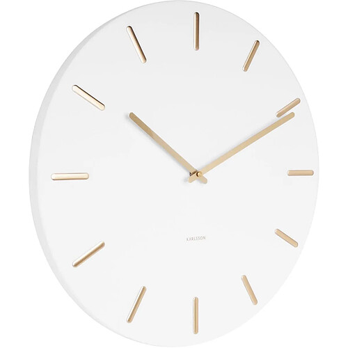 Karlsson Horloge murale ronde - Blanc