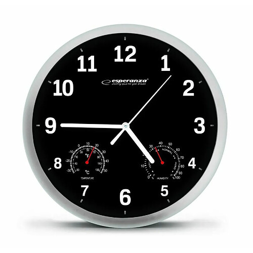 Esperanza Horloge murale - Noir