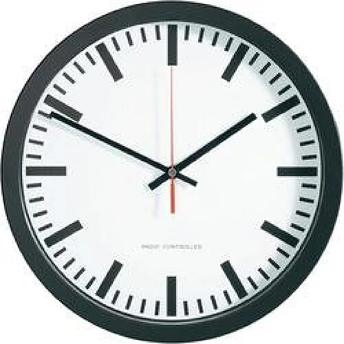 Horloge murale analogique - Noir et blanc