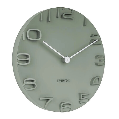 Present time Horloge murale design - Vert